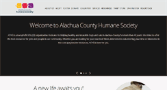 Desktop Screenshot of alachuahumane.org